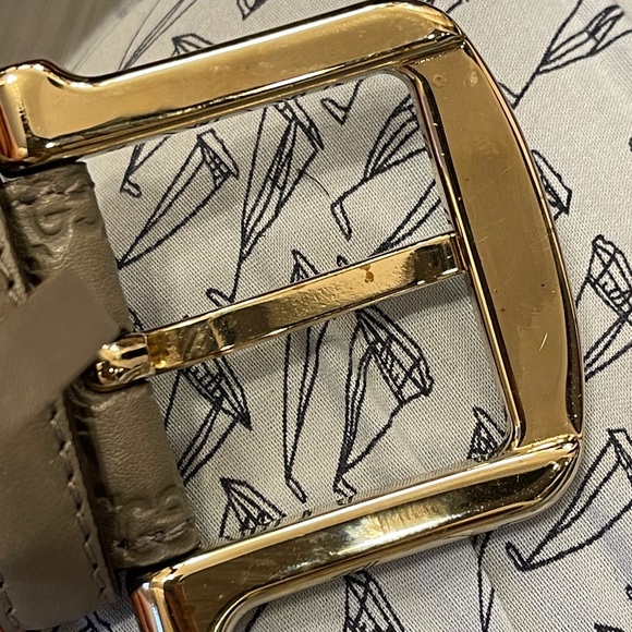 Gucci Grey Leather Belt - Picture 2 of 6